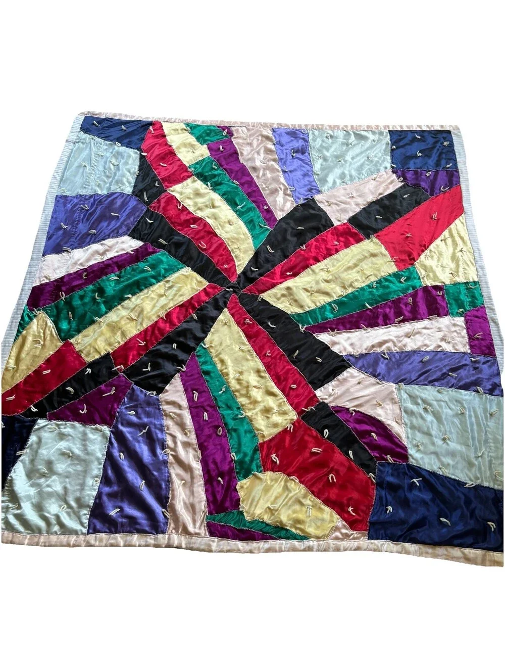 Crazy Quilt Throw 64” x 64